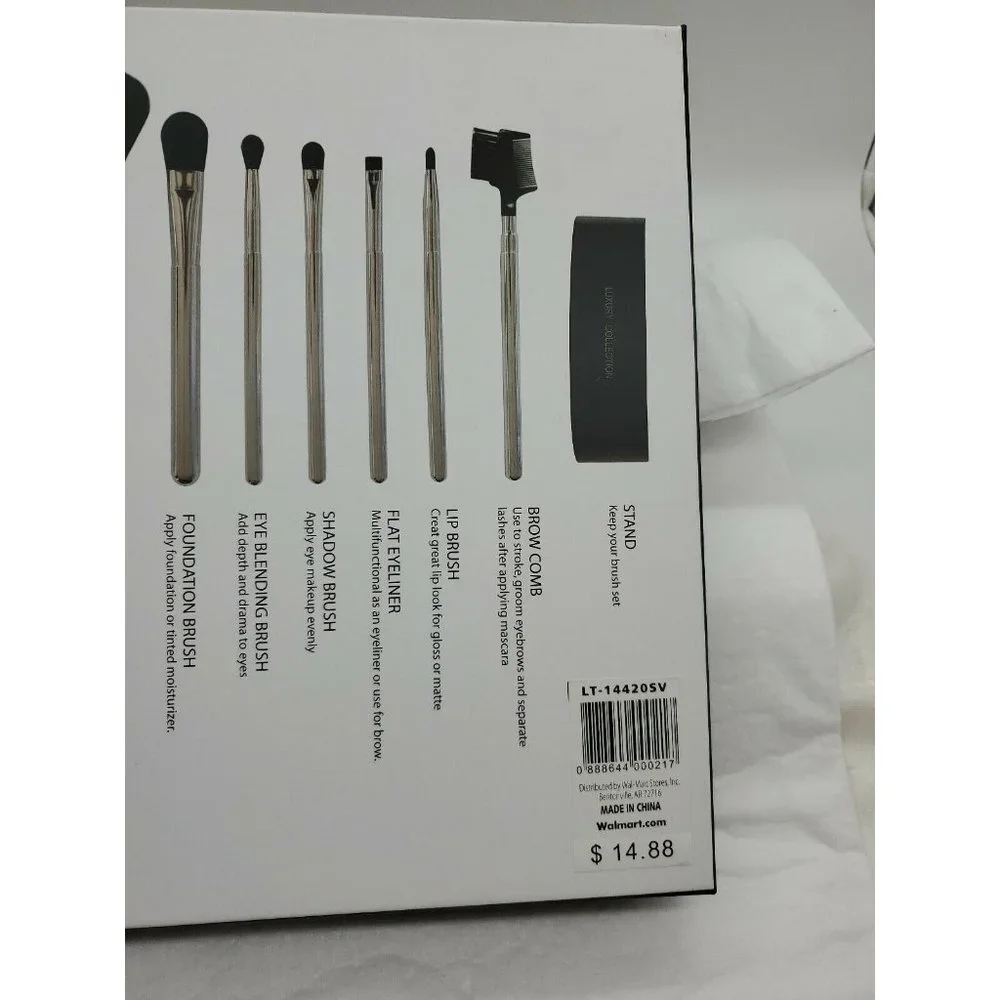 9 Pcs LUXURY COLLECTION Makeup Brush Set Kit Cosmetic Stand GIFT SET BRAND NEW!